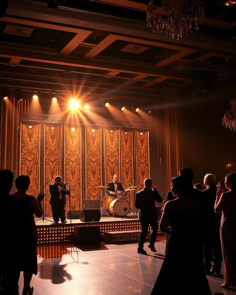 Live entertainment on a glamorous stage
